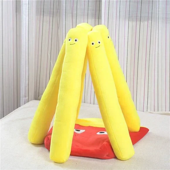 Soft French Fries Plush Toys Lovely Food Stuffed Food Pillow Sofa Pillow - Picture 6 of 6